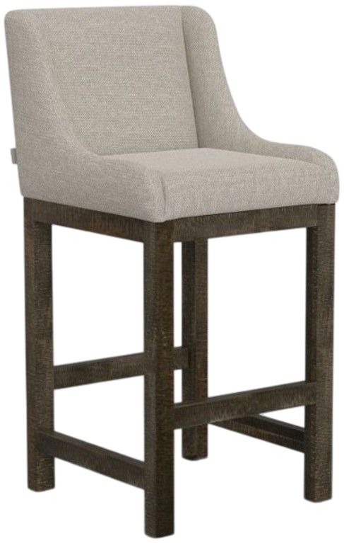 International Furniture Direct Seating Brown/Ivory 30" Upholstered Bar Stool-0