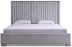 VIG Furniture Modrest Splendor Gray/Silver Eastern King Upholstered Panel Bed-1