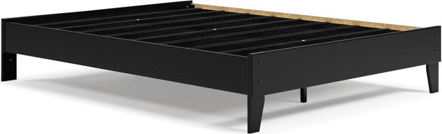 Signature Design by Ashley® Finch 4-Piece Black Queen Platform Bed Set-1