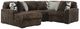 Signature Design by Ashley® Midnight-Madness 4-Piece Chocolate Left-Arm Facing Sectional and Chaise-0