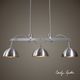 Uttermost by Carolyn Kinder Malcolm 3 Light Nickel Industrial Island Light-1