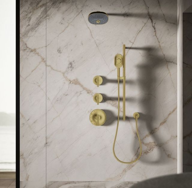 KOHLER® Statement® Vibrant Brushed Moderne Brass 2.5 GPM 3-Function Showerhead-2