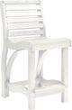 C R Plastics St. Tropez White Counter Stool-0