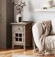 Jofran Inc. Rustic Shores Brown/Gray Power Chairside Table-1