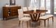 Handstone Catalina Solid Top Dining Table, 42x60" + 2-18”-1