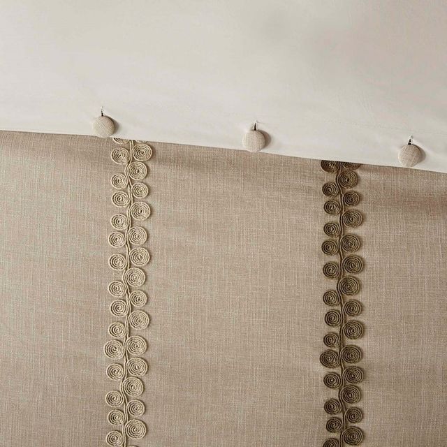 Olliix by Madison Park Signature Linen King Chateau Comforter Set-4