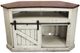 American Heartland Manufacturing Rustic Two Tone Alcove Corner TV Stand-1
