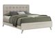 Monarch Specialties Inc. Beige/Grey Oak Queen Upholstered Panel Bed-0