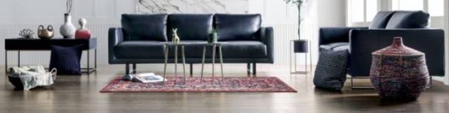 Furniture of America® Mezzanotte Midnight Blue Loveseat-1