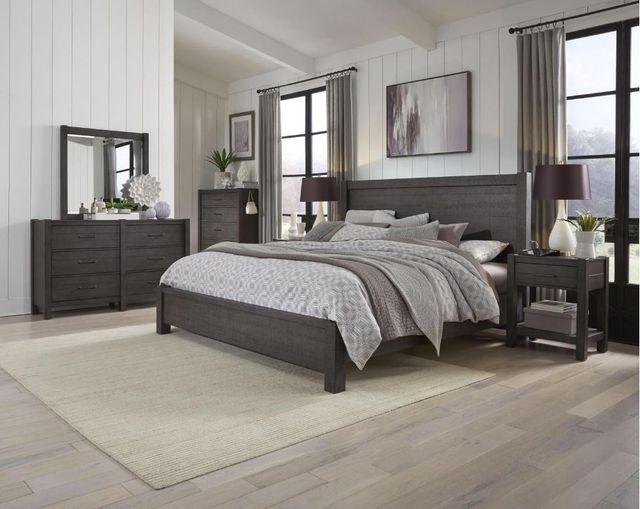aspenhome® Mill Creek Carob Queen Panel Bed-2