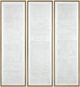 Crestview Collection Emery 3-Piece White Wall Art Set-0