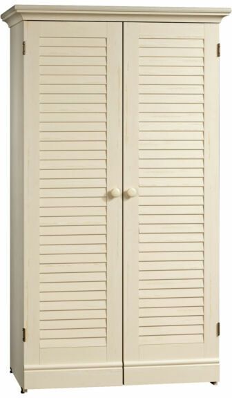 Sauder harbor view craft and sewing armoire with table discount