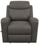 La-Z-Boy® Emmons Pewter Leather Manual Rocking Recliner -1