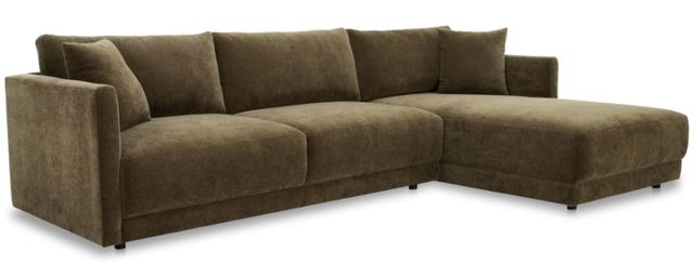Moe's Home Collection Bryn 2-Piece Cedar Green Right-Arm Facing Sectional and Chaise-0