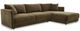 Moe's Home Collection Bryn 2-Piece Cedar Green Right-Arm Facing Sectional and Chaise-0