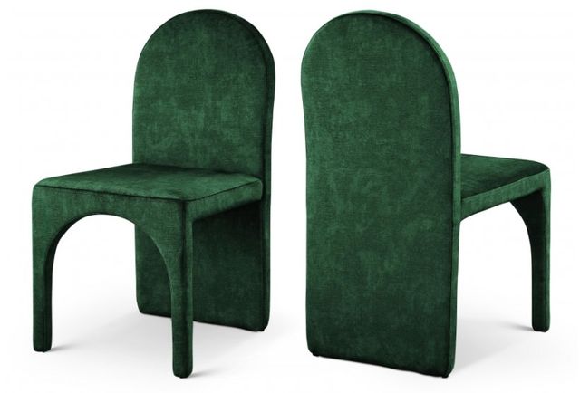 Meridian Furniture Summer Green Velvet Dining Side Chair-2