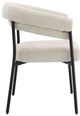 ACME Furniture Jirina 2-Piece Beige/Black Upholstered Dining Arm Chair Set-4