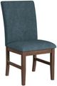 Elements International Santa Barbara Denim Blue/Walnut Dining Chair-0