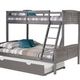 Donco Kids Louver Twin/Full Bunk Bed With Trundle-0