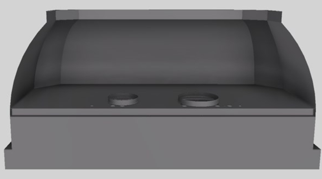 Vent-A-Hood® Designer Series 60" Gunsmoke Wall Mounted Range Hood-3