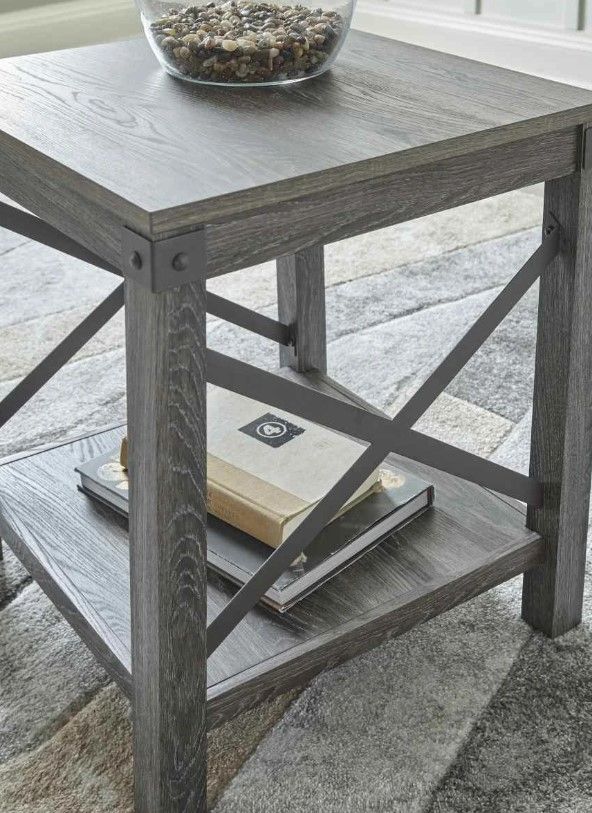 Signature Design by Ashley® Freedan Grayish Brown End Table-3