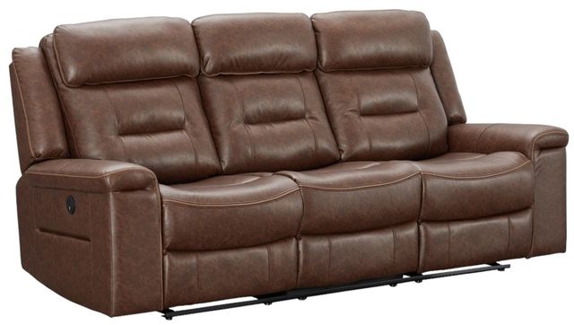 Signature Design by Ashley® McAdoo Caramel Power Reclining Sofa-0