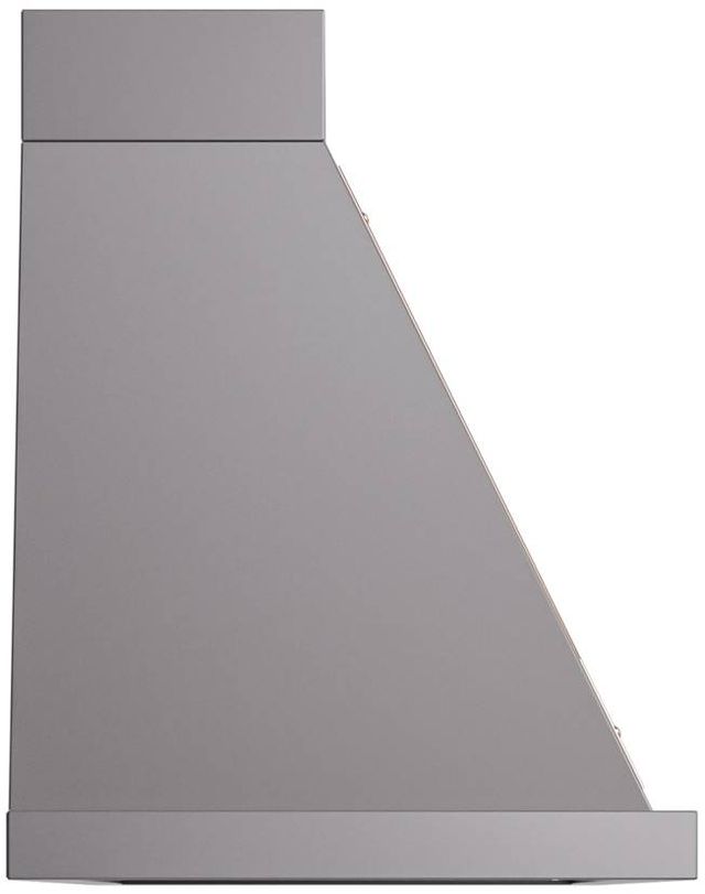 Ilve® Nostalgie II Noblesse 60" Graphite Matte Wall Mounted Range Hood with Copper Trim-2