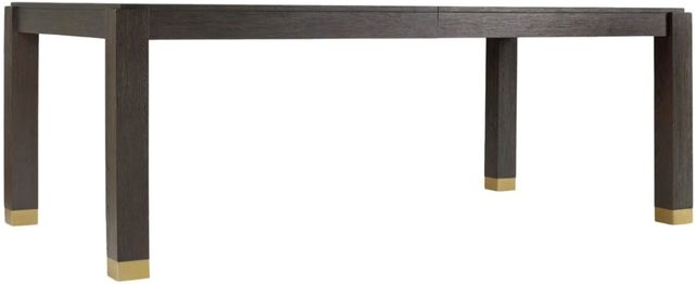 Hooker® Furniture Curata Midnight Dining Table with Brushed Brass Accents-0