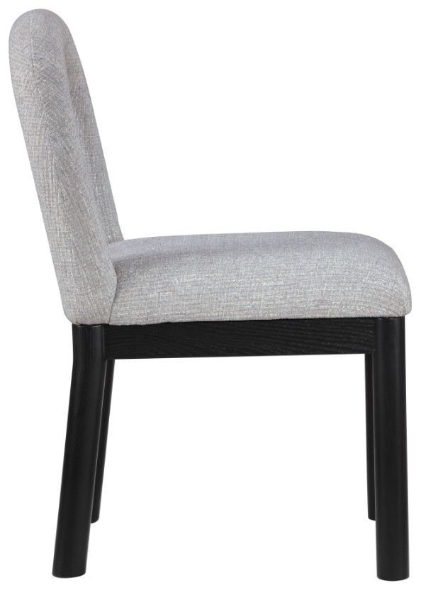 Meridian Furniture Conrad Gray/Black Upholstered Dining Chair-2