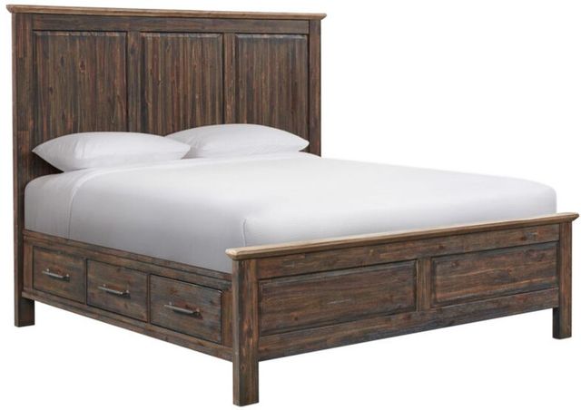 Intercon Transitions Driftwood/Sable Queen Panel Storage Bed-0