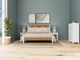 Riverside Furniture Rosalie Brown/White Caps King Panel Bed-1