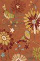 Surya Rain Orange Multi-Colored 8' Round Rug-1