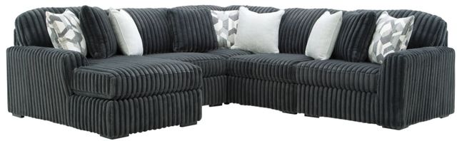 Signature Design by Ashley® Midnight-Madness 5-Piece Gunmetal Left-Arm Facing Sectional and Chaise-0
