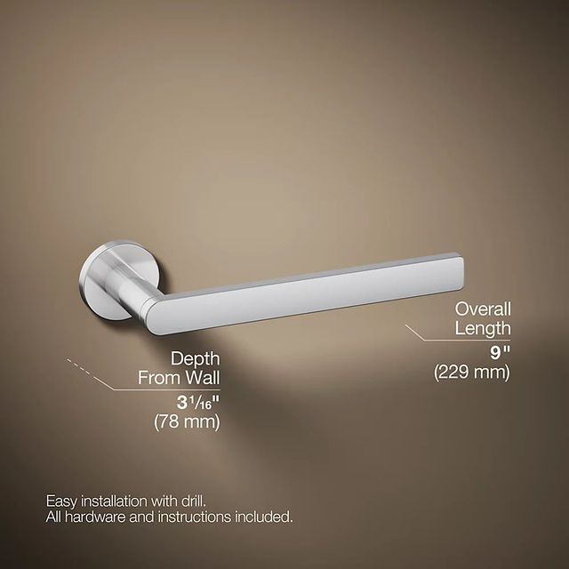 KOHLER® Composed® Polished Chrome Towel Arm-2