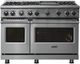 Viking® 7 Series 48" Stainless Steel Pro Style Natural Gas Range with 12" Reversible Griddle-0