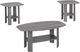 Monarch Specialties Inc. 3 Piece Grey Table Set-2