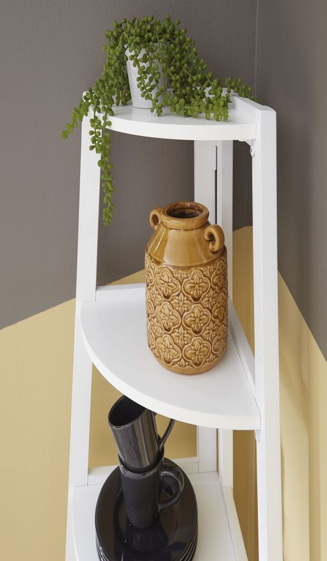 Signature Design by Ashley® Bernmore White Corner Shelf-4