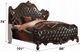 Acme Furniture Versailles Cherry Oak/Dark Brown California King Upholstered Panel Bed-2