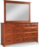 Daniel's Amish® Simplicity Double Dresser With Tall Wide Mirror-0
