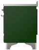 Ilve® Majestic III 48" Emerald Green Pro Style Induction Range with Solid Door and Chrome Trim-4
