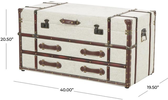 Deco Marche Cream 40" Accent Table-3