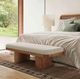 TOV Furniture Ollie Natural/White Upholstered Bench-1