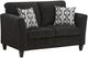 Affordable Furniture 3002 Richmond Onyx Loveseat-0