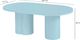 TOV Furniture Elora Blue Oval Dining Table-2