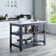 ACME Furniture Enapay Gray/White Kitchen Island-1