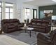 HomeStretch Laredo Dark Brown Manual Reclining Loveseat-1