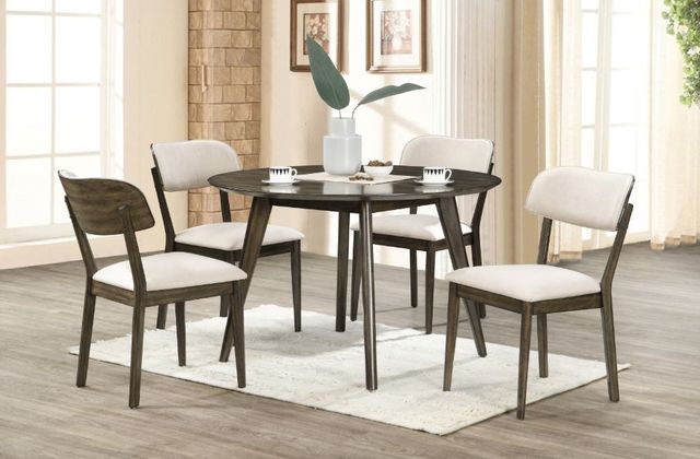 New Classic® Home Furnishings Rex Walnut Round Dining Table-1