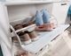 Sauder® HomePlus® White Short Shoe Cabinet with Flip Door-2