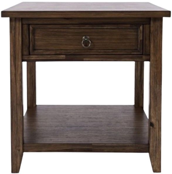 Jofran Inc. Bakersfield Brown End Table-3