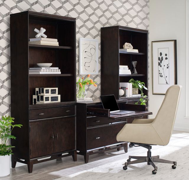 aspenhome® Sutton French Roast Door Bookcase-1